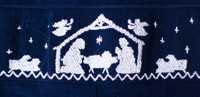 BABY JESUS NATIVITY LONGALL NAVY