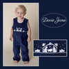 BABY JESUS NATIVITY LONGALL NAVY